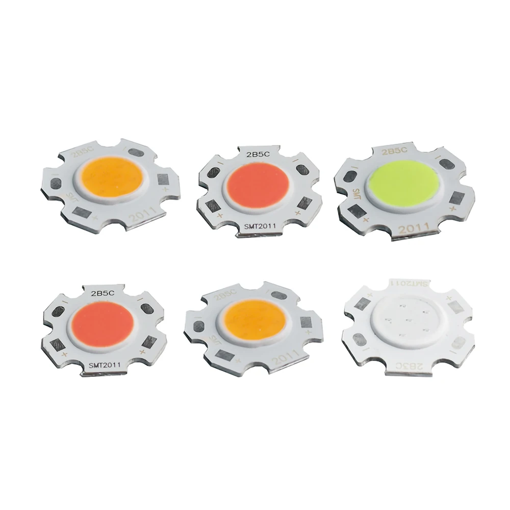 10PCS LED Color COB Round 3W 5W 7W 10W11mm Light-Emitting Surface White Warm White Red Green Blue Purple COB Light Source