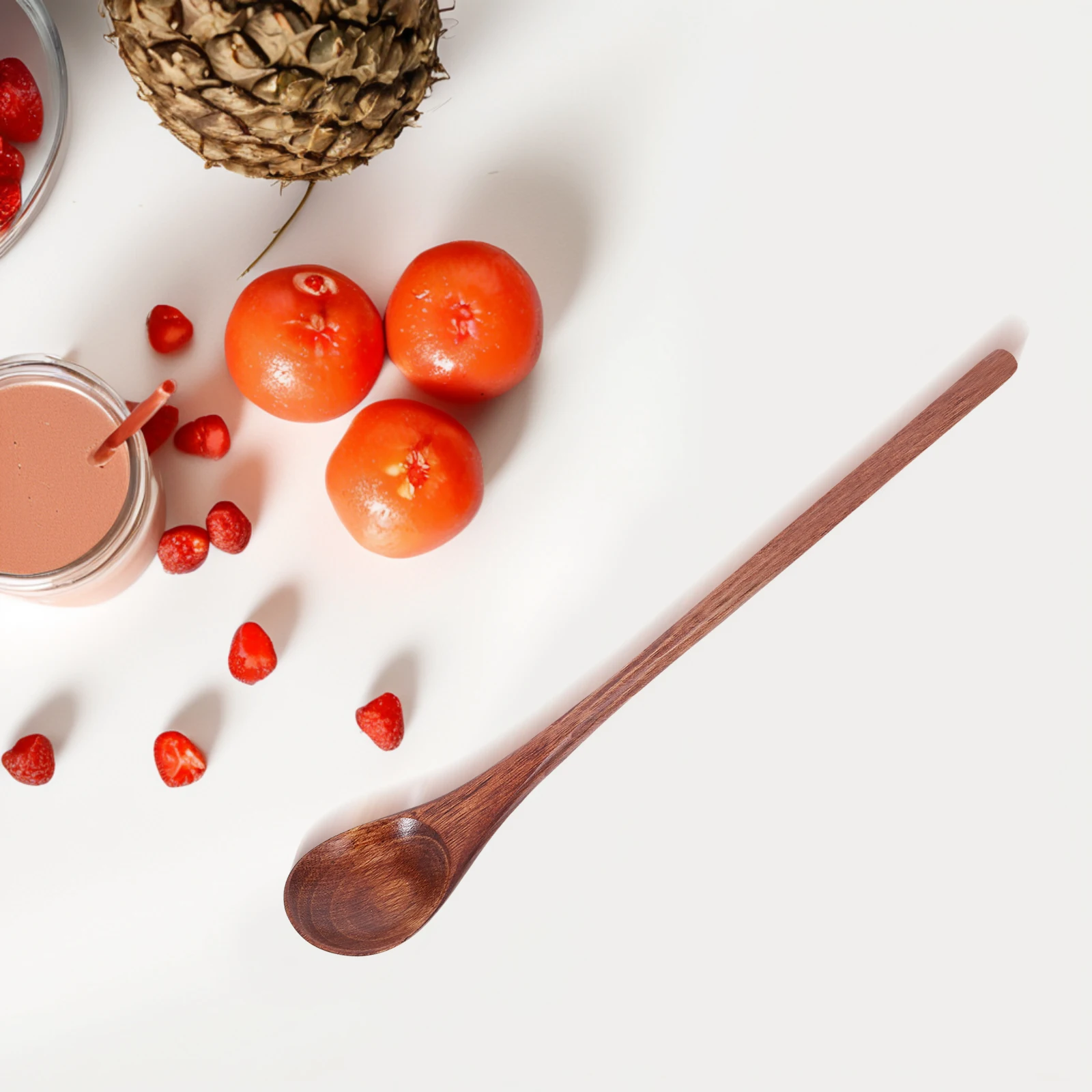 

3Pcs Wooden Coffee Spoon Set Long Handle Small Wooden Spoons for Stirring Tea Honey Dessert Ice Cream Cappuccino Mixing Kitchen