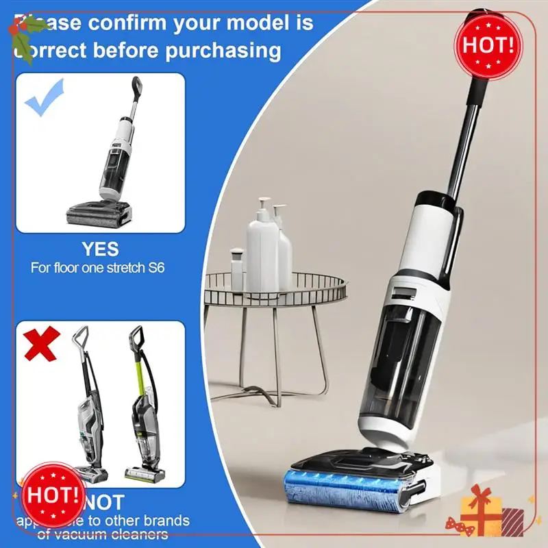 ABLE-For Tineco Floor One Stretch S6 Brush Roll وقطع غيار فلتر Hepa