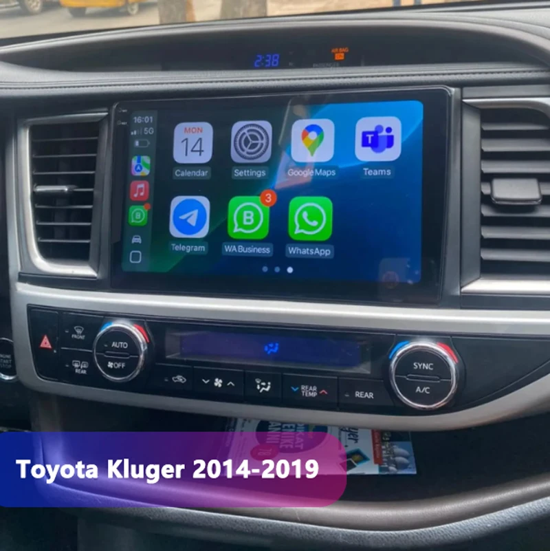 

Car Radio for Toyota Highlander 2014-2019 with Built-in Carplay Android Auto Car Stereo Android Head Unit WiFi GPS Navigation