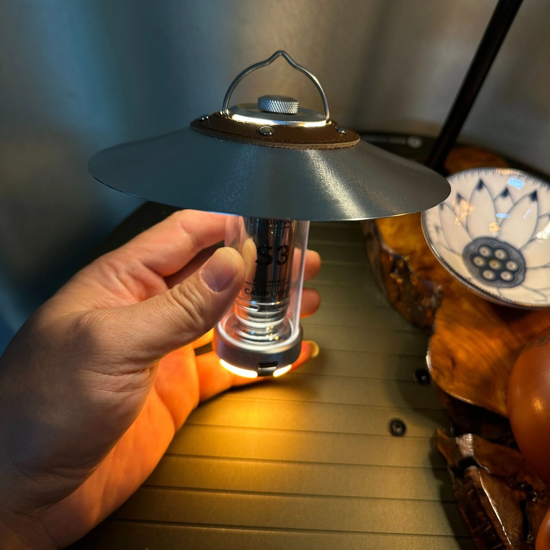 Camping lamp shade aluminum alloy CD pattern lampshade is suitable for Rockmonkey S3