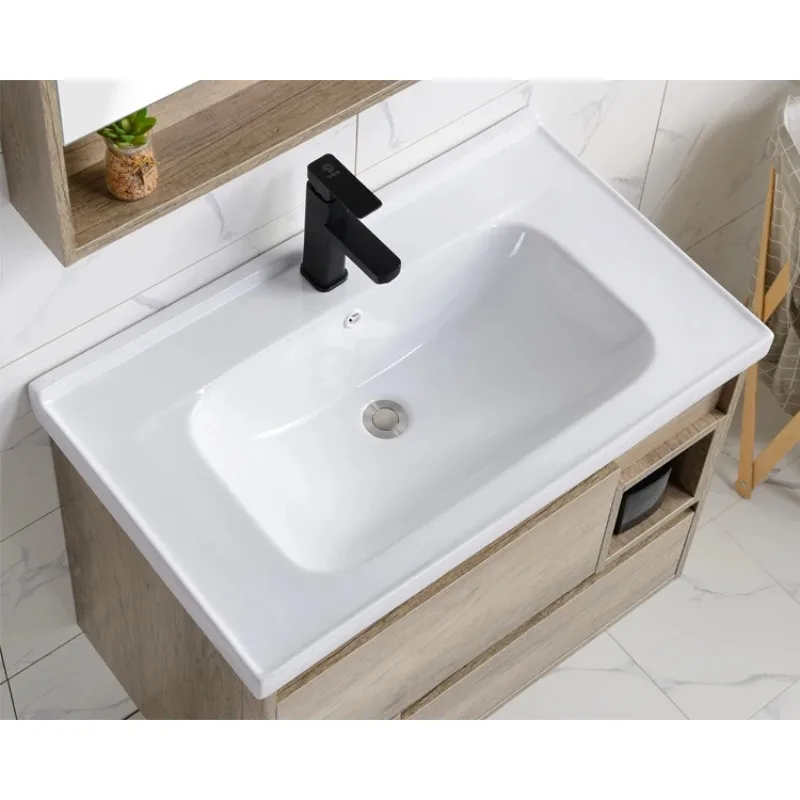 Modern Design Bathroom Sink with Cabinet Set Wall Mounted Small Bathroom Cabinet with Mirror Cabinet