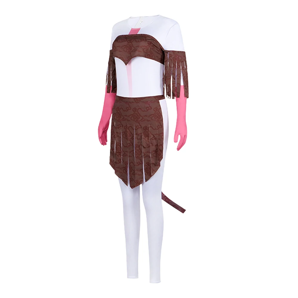 Avatar Movie Varang Cosplay Costume Fire Anime Ash Roleplay Jumpsuit Skirt Tail Bodysuit Outfits Halloween Party Disguise Suit - view 2