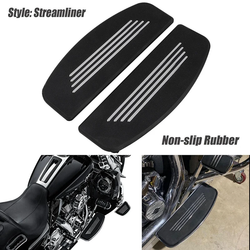 

1Pair Motorcycle Front Footrest Insert Foot Peg Trim For Street Electra Tri Road Glide Rider Foot Pedal Covers