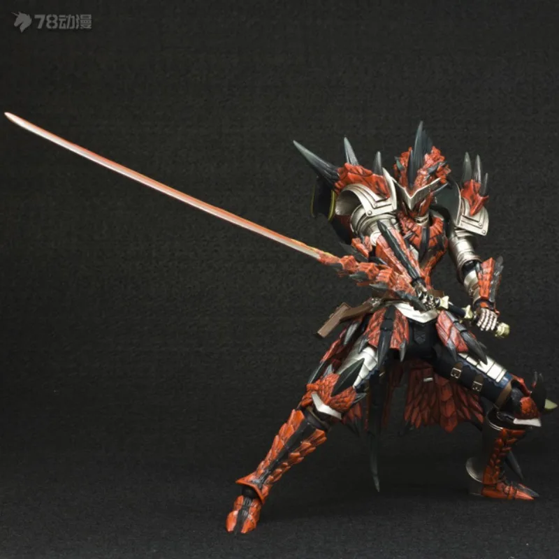 Mil valor prática original acabado boneca móvel série monstro caçador anime figura de ação modelo brinquedos modelo presentes para meninos