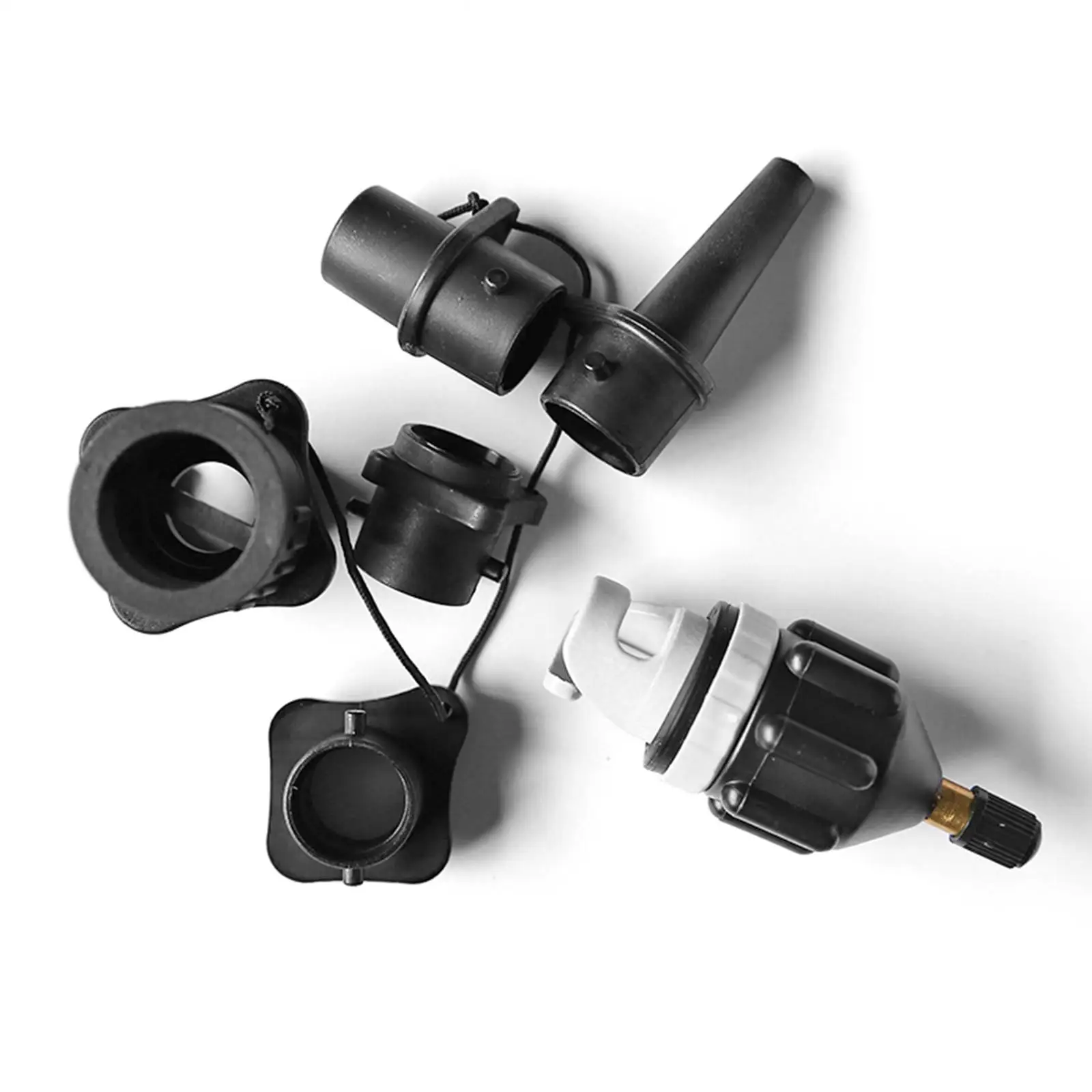 Inflatable Pump Adapter with Nozzles for Air Mattress,Swimming Rings