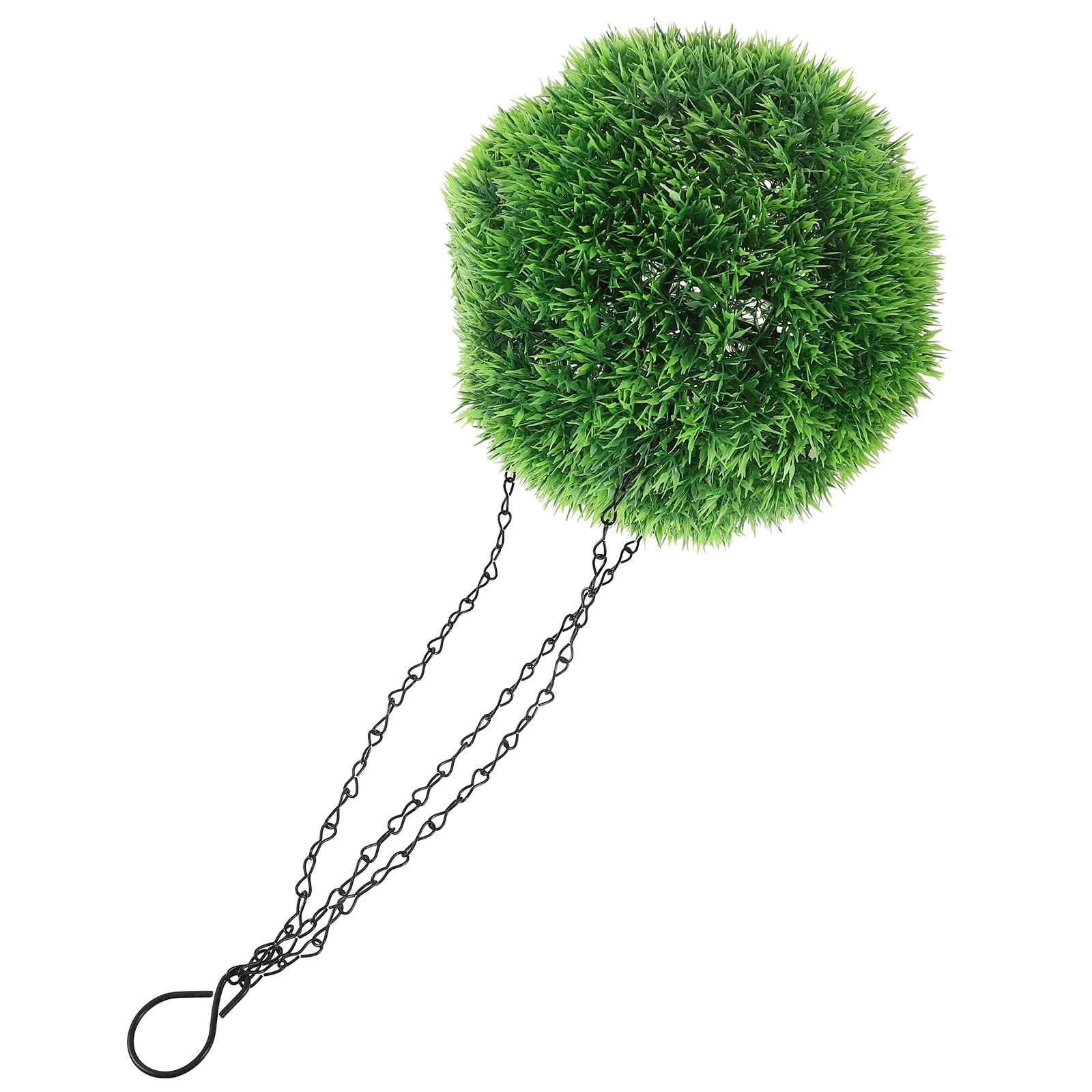 

Artificial Plant Grass Decoration Faux Ball With Chain For Home Garden Ceiling Wall Decor Fake Greenery Ornament Ball Plastic