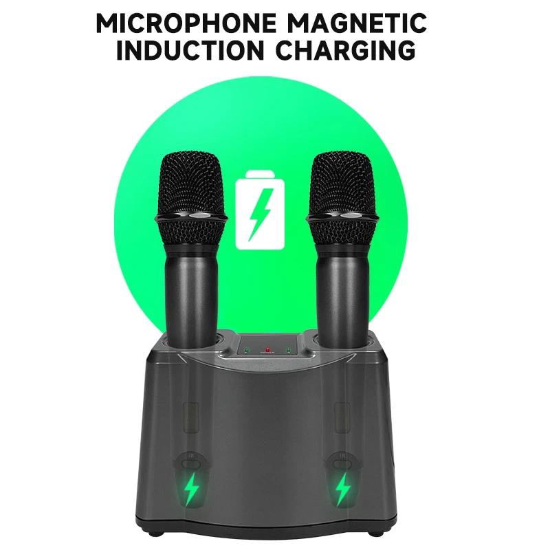 H3 High quality wireless handheld karaoke microphones studio sound speaker Christmas party equipment for singing