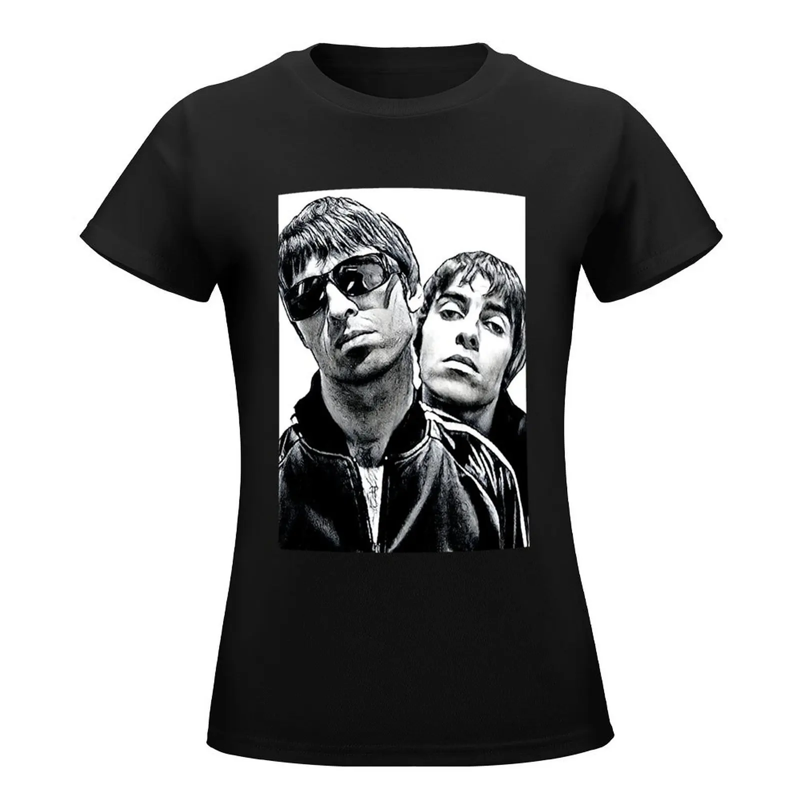 Music Retro Male Liam Musician Gallagher Cute Graphic Gift T-Shirt korean fashion anime clothes customs Women's clothing