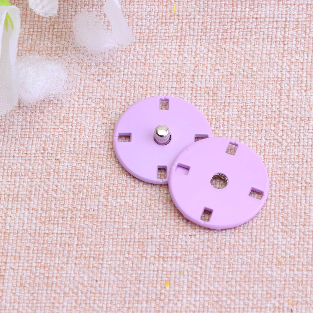 10pcs Sew- on Snap Button Alloy Snaps Fasteners Press Studs Buttons for Coat Clothing Jeans Jackets ( Dark Red )