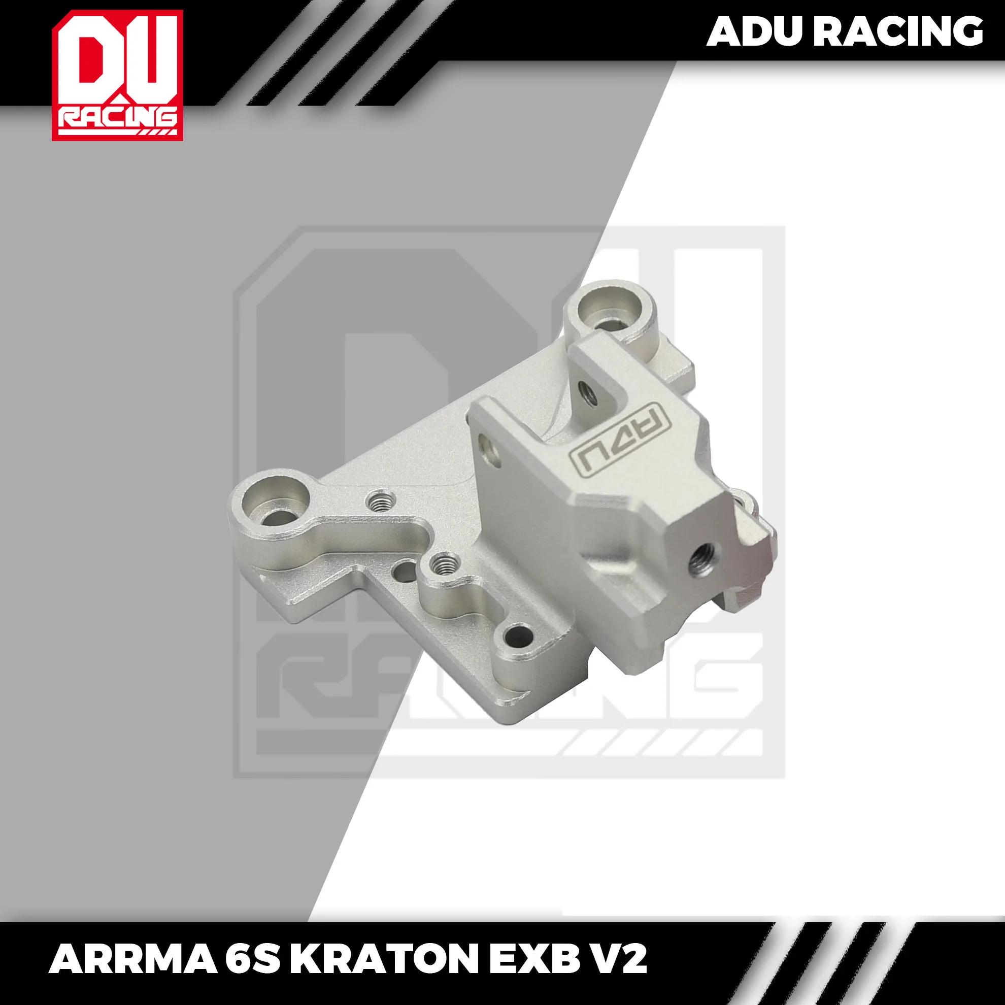 Adu Racing Center Klammer halterung vorne CNC T6 Aluminium für Arrma 6s Kraton Exb V2