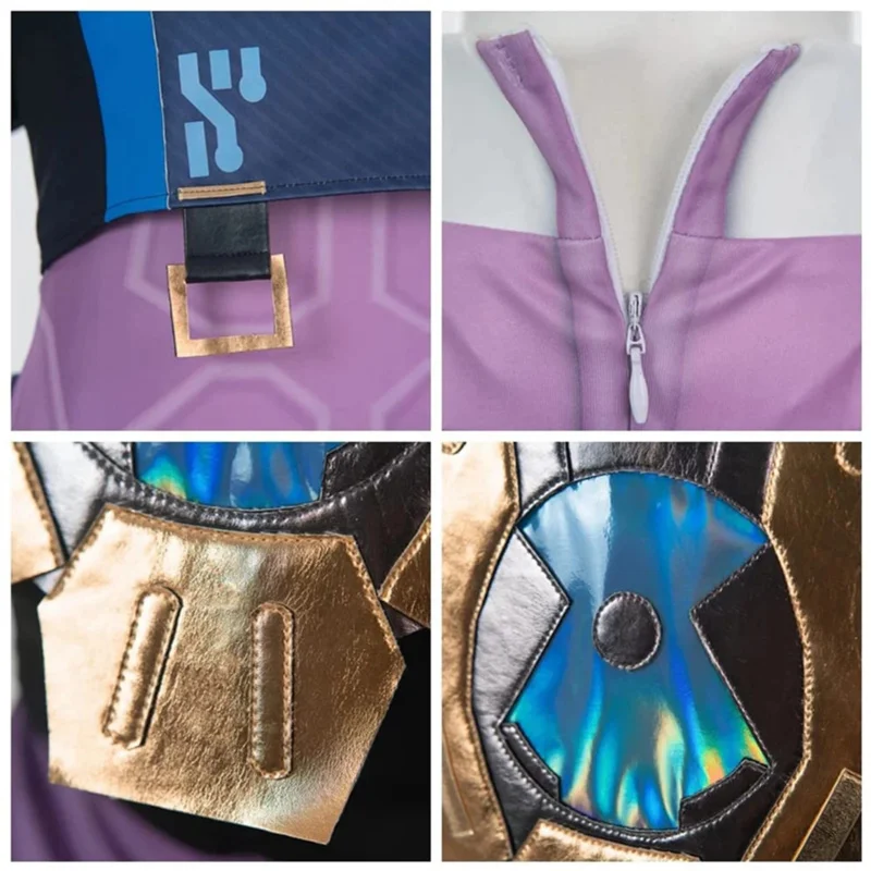 أزياء نيون التأثيرية لعبة غرفة Valorant بدلة نسائية موحدة لحفلات الهالوين مجموعة كاملة من الزي النيون كوس @ ^& #