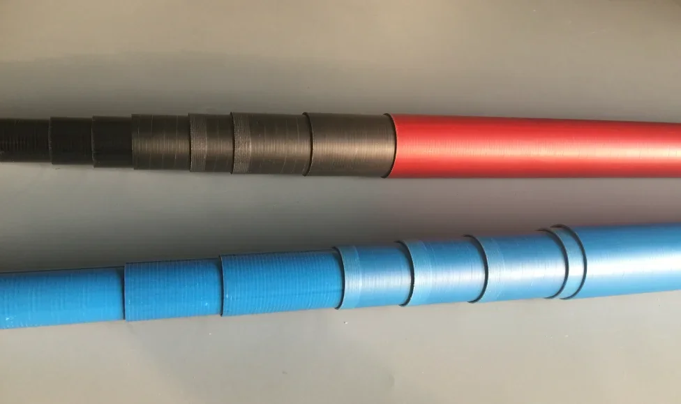 China Supplier Customize High Voltage Insulated Shotgun Telescopic Hot Stick/fiberglass telescopic rods with locking clips