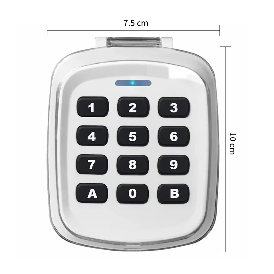 Universal Wireless Password Keyboard Automatic Garage Door  Control Switch Multi Frequency Remote Control RF280MHz-868MHz