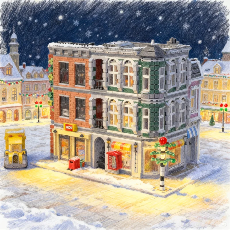 

3892pcs MOC Main Street Harry Model Building Blocks Architecture Assemble DIY Creative Idea Festival Gifts Brick Toys Education