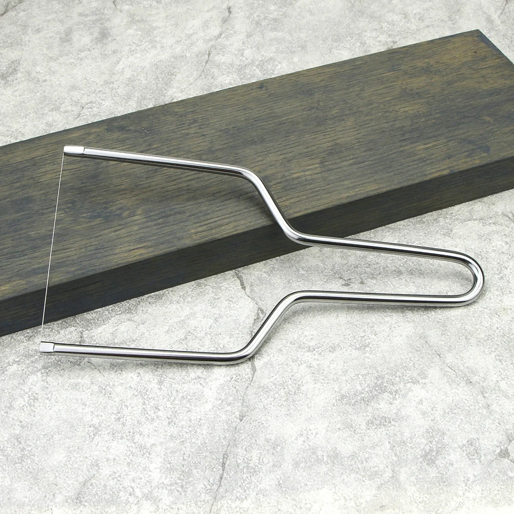 

2pcs Stainless Steel Cheese Slicer Butter Cutter Kitchen Tool For Home Restaurant Hotel Bread Cheese Cutting Wire Efficient