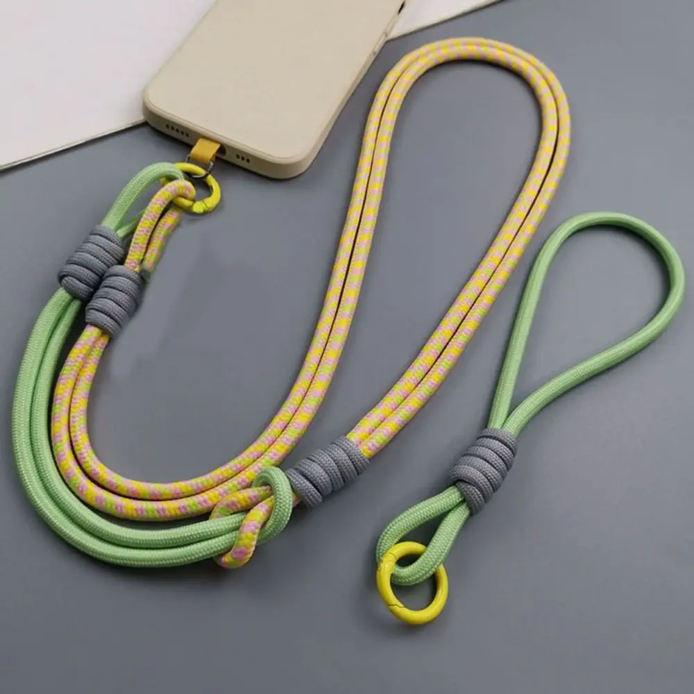 

Ремешок для мобильного телефона с защитой от намотки, съемный подвесной ремешок для телефона через плечо, анти-потерянная смелая веревочная цепочка для мобильного телефона