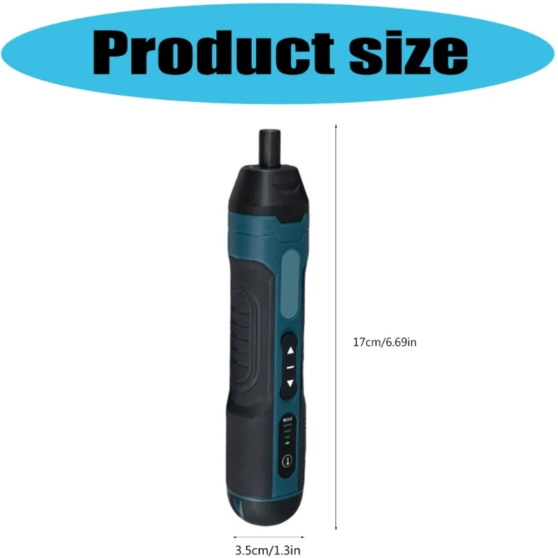 Ergonomic Cordless Screwdriver 4 Adjustable Torques Modes Bit Holder For Secure Fastening C7AC