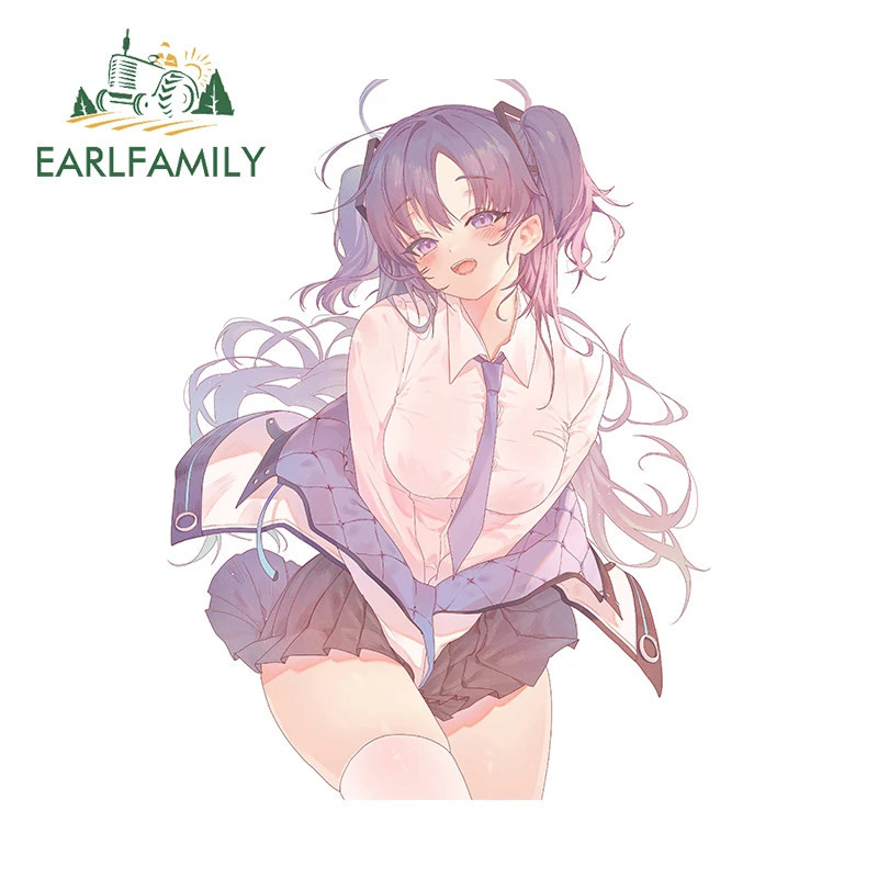 

EARLFAMILY 13 см X 9,8 см для синего архива милые привлекательные автомобильные наклейки с красивой девушкой граффити устойчивые к царапинам наклейки водонепроницаемые автомобильные этикетки