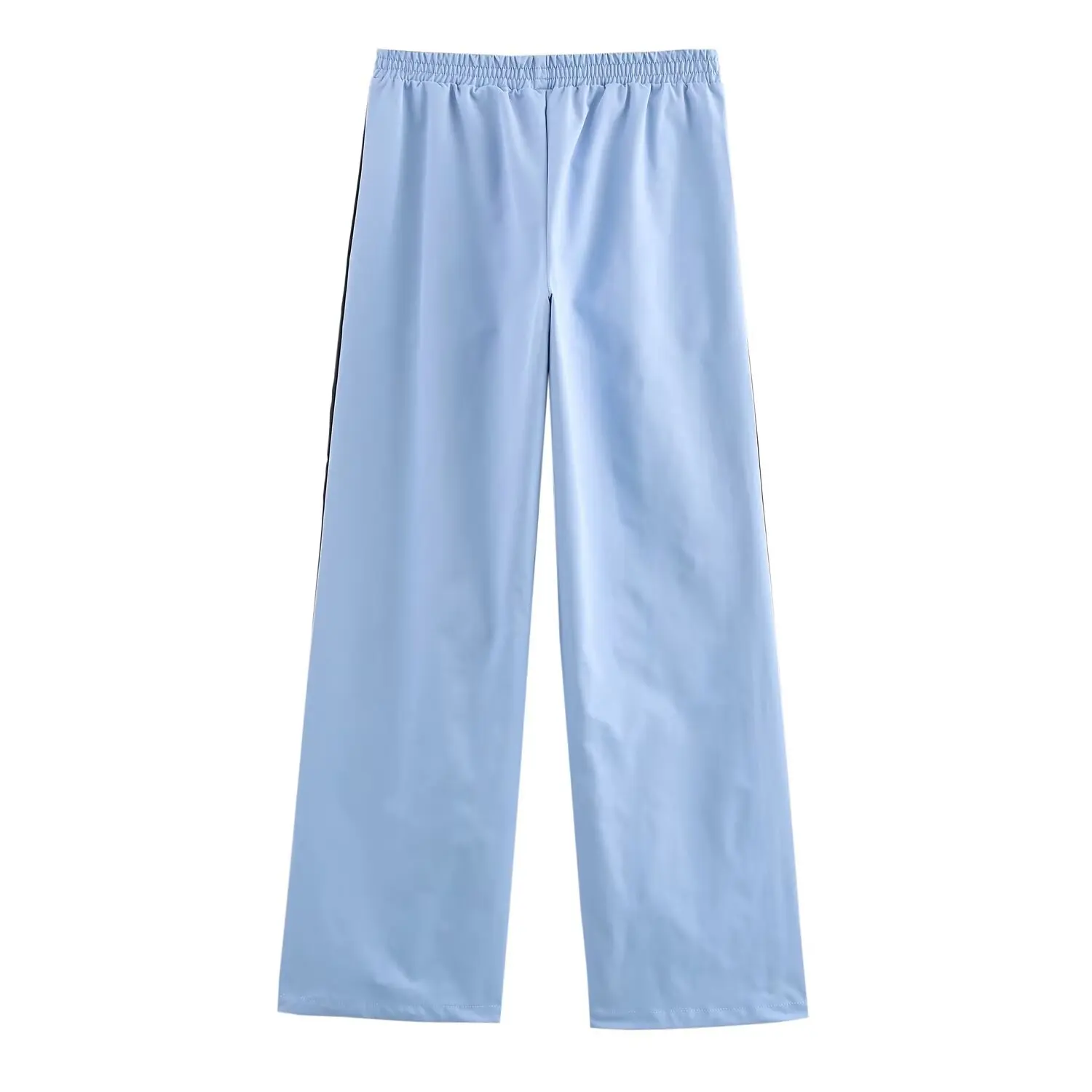 JNLEAOG 가을 신상 여성 패션 세트 패치워크 스트라이프 장식 사이드 스트라이프 장식 재킷과 바지