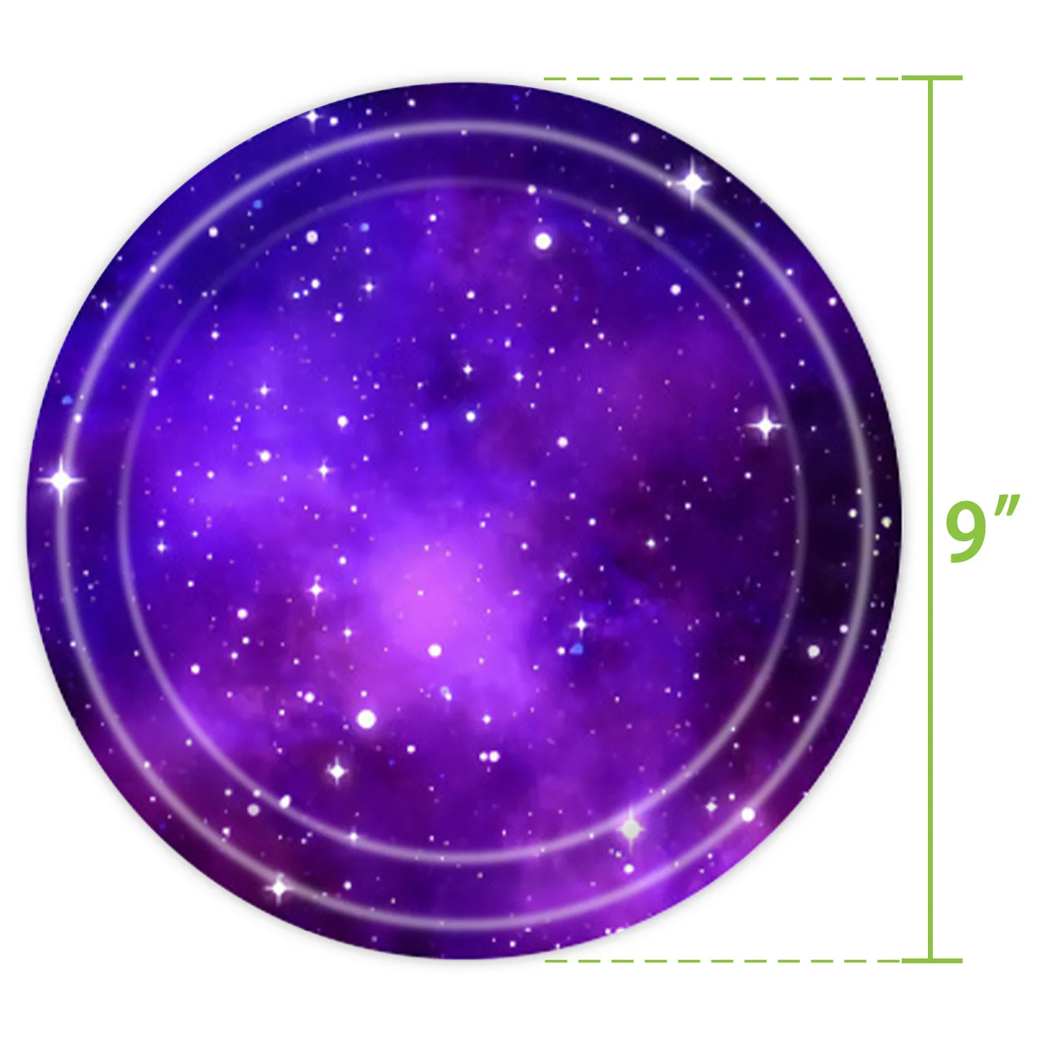 Purple Starry Sky Galaxy Space Theme Party Disposable Tableware Set Paper Plates Cups Happy Birthday Party Decor Kids Adults