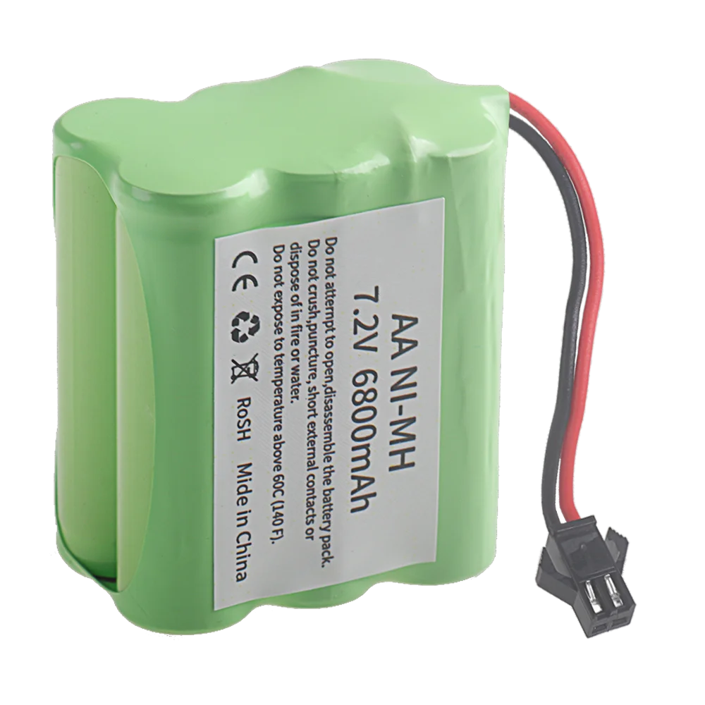 6.8Ah 6800mAh Ni-MH 7.2V Rechargeable Battery Pack For Rc toy Car Tank Train Robot Boat AA Nimh 7.2 v 3000mah Battery