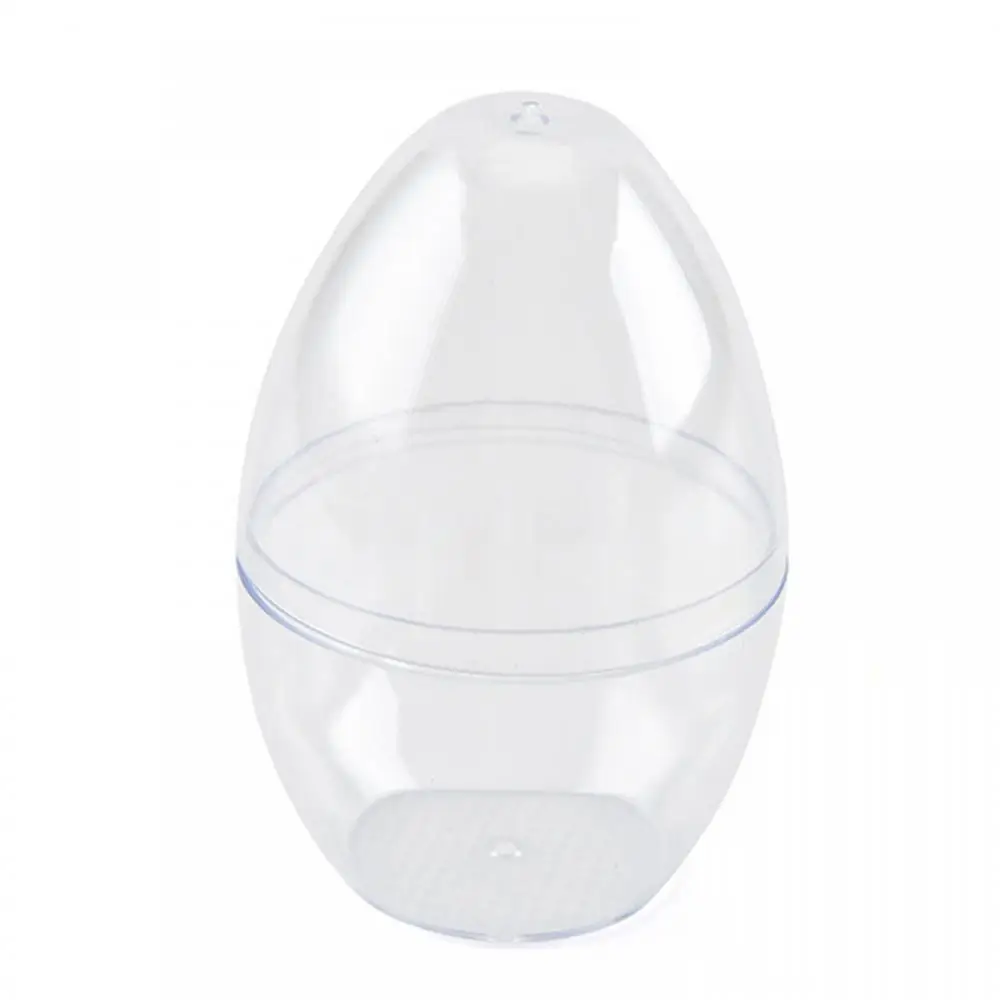 Transparent Egg Shape Makeup Powder Puff Sponge Empty Container Storage Box