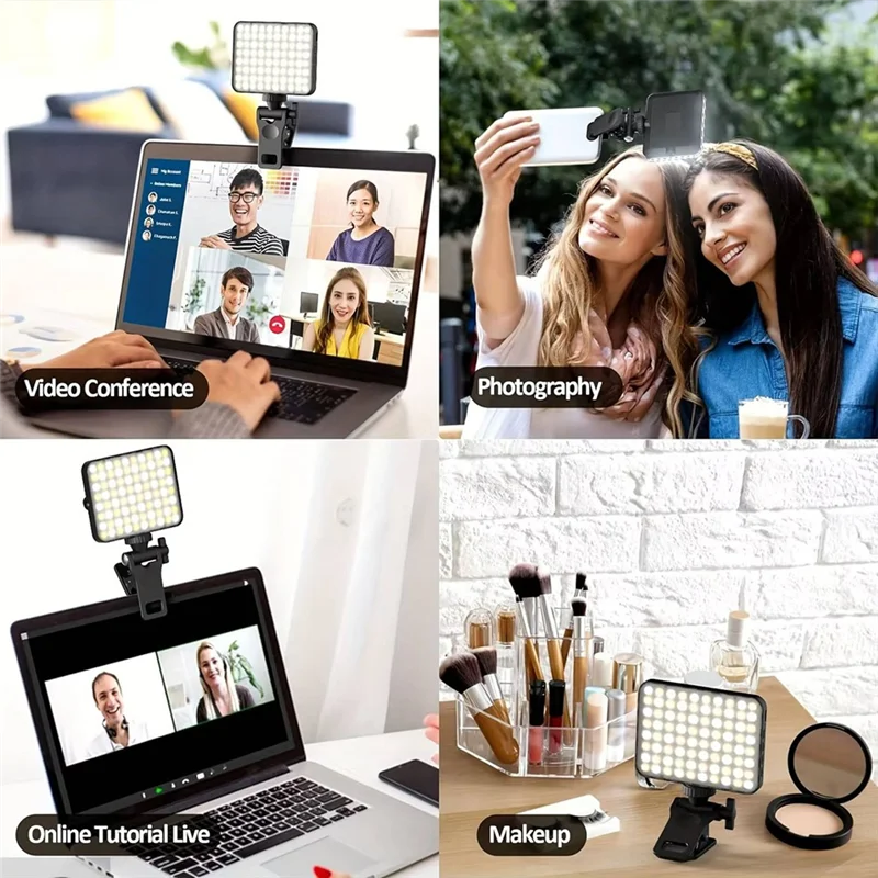 

A84X-Rechargeable 3000Mah Magnetic LED Selfie Light 120Leds , 3 Modes Dimmable For Iphone/Laptop/PC,Makeup Light