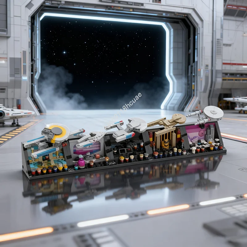 

1008pcs MOC Star Trek Starfleet Legends 2 Five Spaceed Model Building Toy Blocks DIY Creative Christmas Gifts Idea Brick Kids