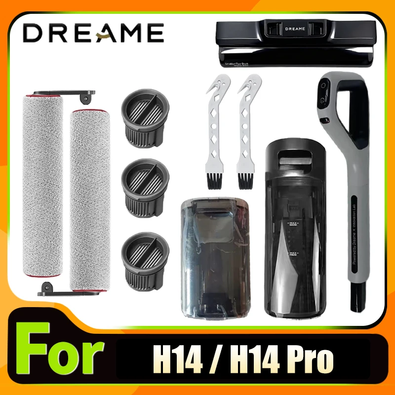 

Original Accessories For Dreame H14/ H14 Pro Clean Water Tank Brush Roller HEPA Filter Holder Vacuum Cleaner Spare Parts