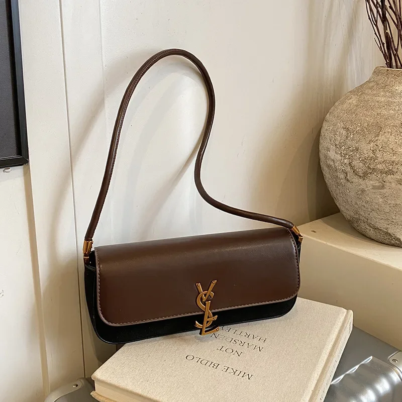 

Модная женская сумка высокого дизайна, сумка подмышки, модная и универсальная качественная сумка на плечо большой вместимости, минималистичная женская сумка