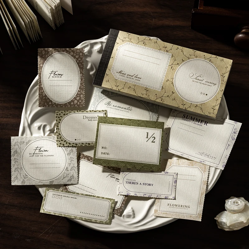 Notatnik GO 30 kartek Vintage z odpinanymi kartkami Kreatywny materiał do dziennika DIY, kolażu, artykuły papiernicze, scrapbooking, artykuły biurowe