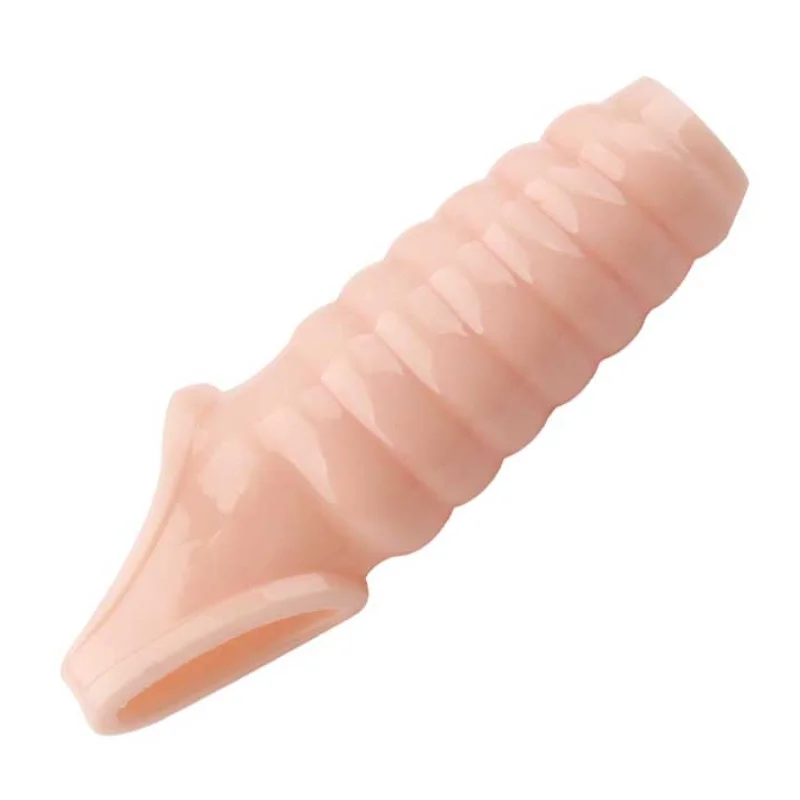 Reusable Penis Enlargement Rings Thick Thread Cock Sleeve Male Dick Extender Spike Silicone Delay Condoms Adult Sex Toys For Men