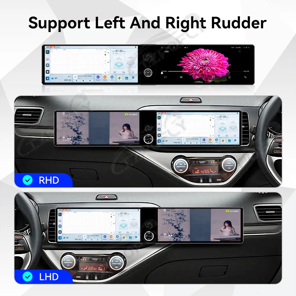 Dual 12.3 inch Carplay Car Radio Touch Screen For Kia Picanto 2011–2017 GPS Navigation Multimedia Player Head Unit