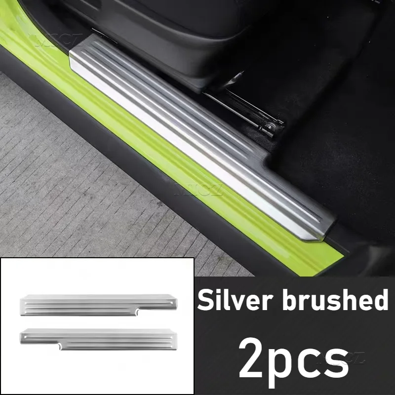 For Suzuki Jimny 2019 2020 2021 2022 2023 JB64 JB74 Car Door Sill Scuff Plate Guard Threshold Cover Running Boards Accessories