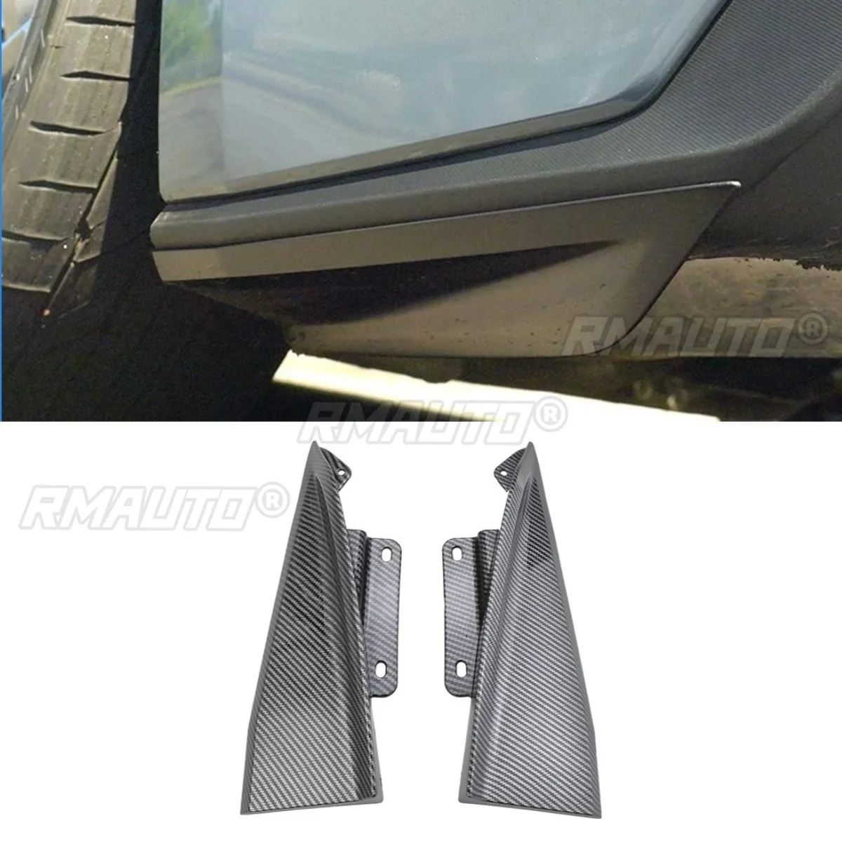 

Car Rear Bumper Lip Splitter Body Kit for Ford Mustang 2024 Bumper Protector Corner Trim Car Accessories
