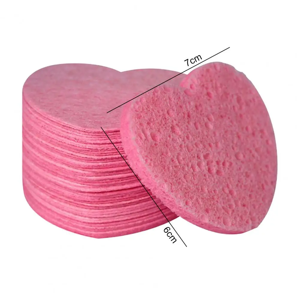 Compact Face Cleansers Eco-friendly Face Scrubbers Easy to Clean Wood Pulp Cotton Compression Face Puffs Cleansing Face