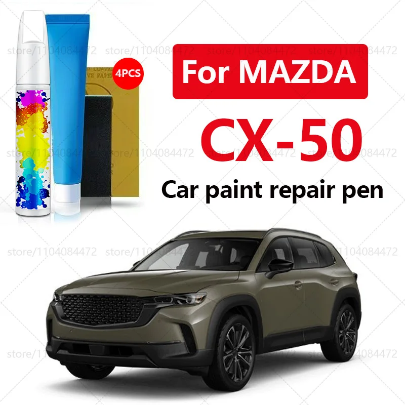 

Ручка для ремонта автомобильной краски для Mazda CX-50 2022-2025 гг., аксессуары для ремонта царапин, 4 шт., белый, 51 К, синий, 42 м, серебристый, 45P, черный, 41 Вт, красный
