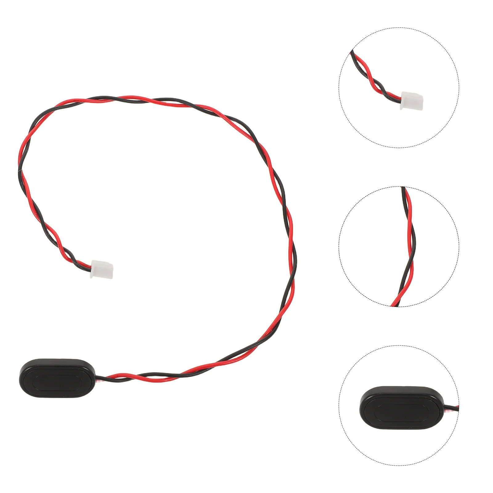 

8Pcs 9V Clip I-Type Wire Adapter Hard Plastic Housing 300Mm Snap Buckle for Active Pickups Stable Power Connection