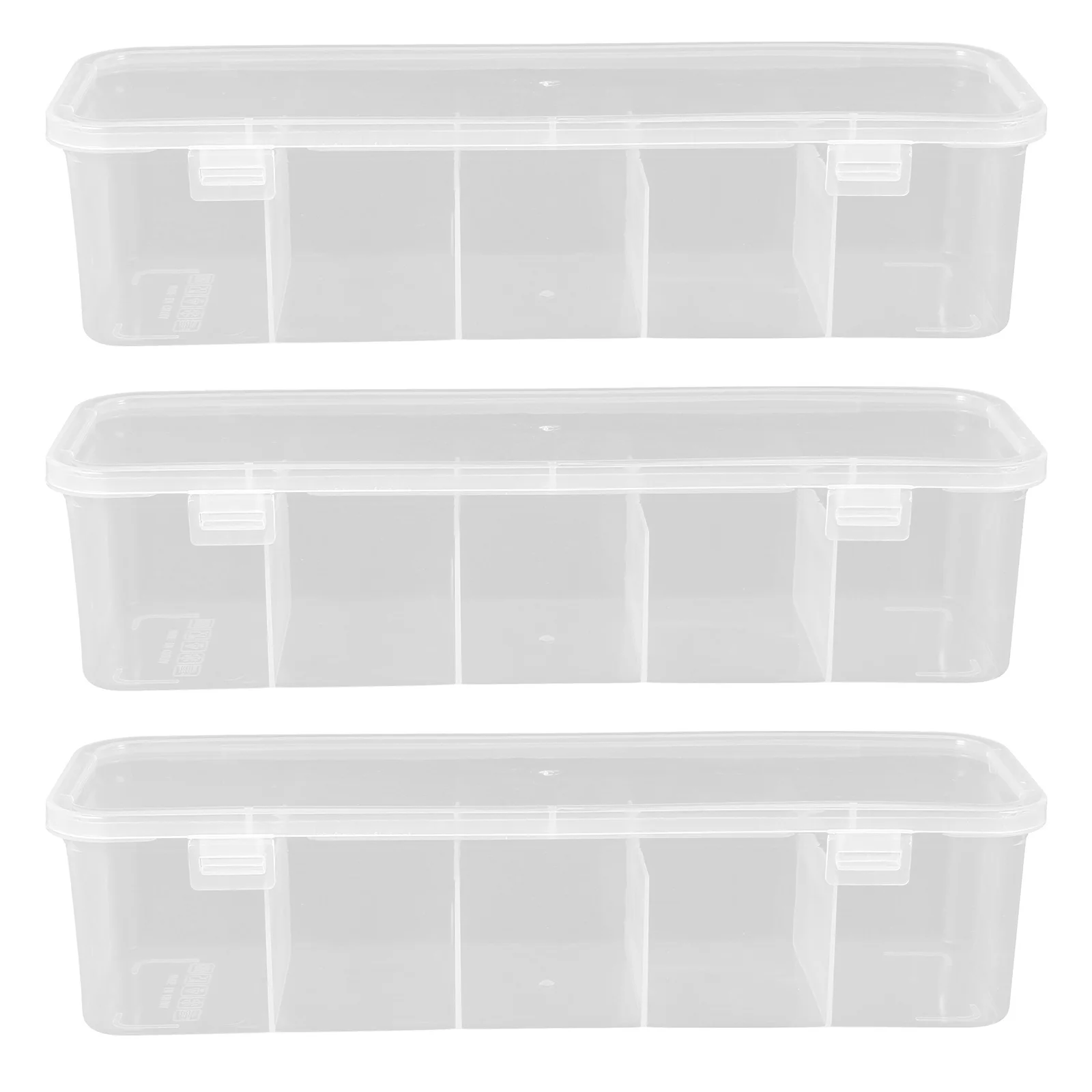 

3PCS Hair Accessories Organizer Box Multi-compartment PP Material Cable Holder Girls Hair Clip Supply Storage Solution