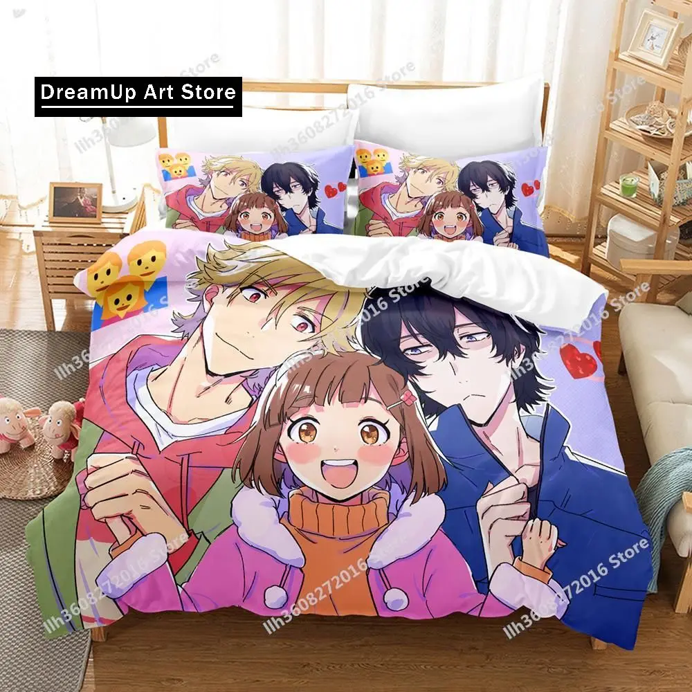 Anime Buddy Daddies Bedding Set Single Twin Full Queen King Size Bed Set Teenager Bedroom Sheet set 3D Print Anime bed sheet set