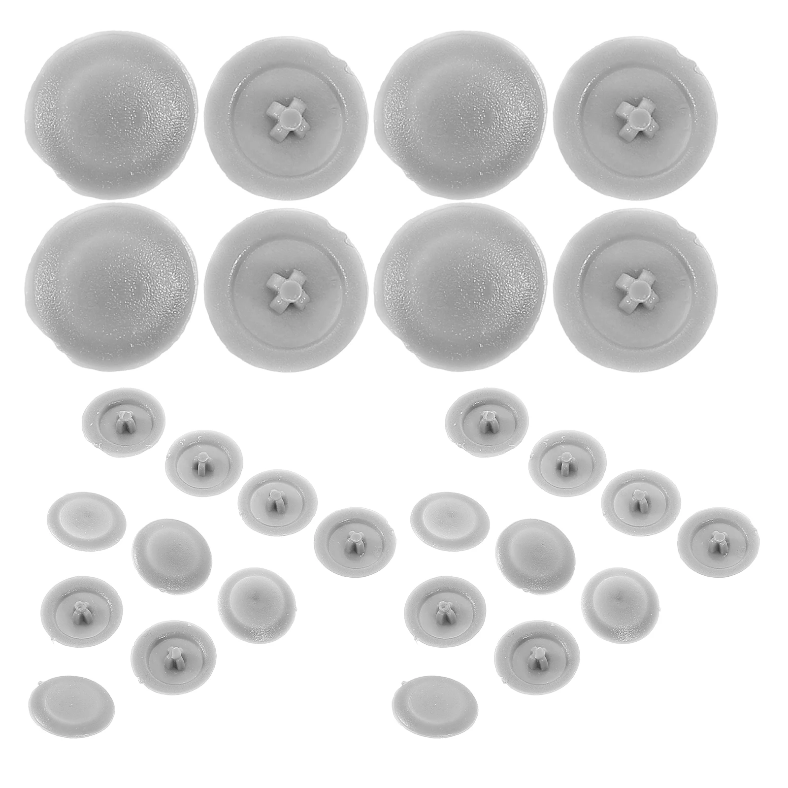 

500pcs Screw Cap Decorative Cover Plastic Cross Design Bolt Covers Protection Invisible Round Fold Snap