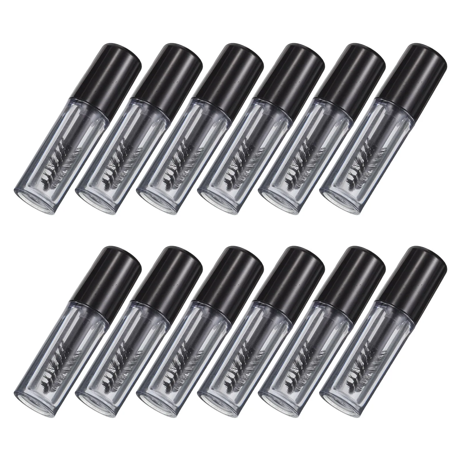 12 Pcs Eyelash Brush Tubes Empty Mascara with Wand Container Cream Makeup Minis