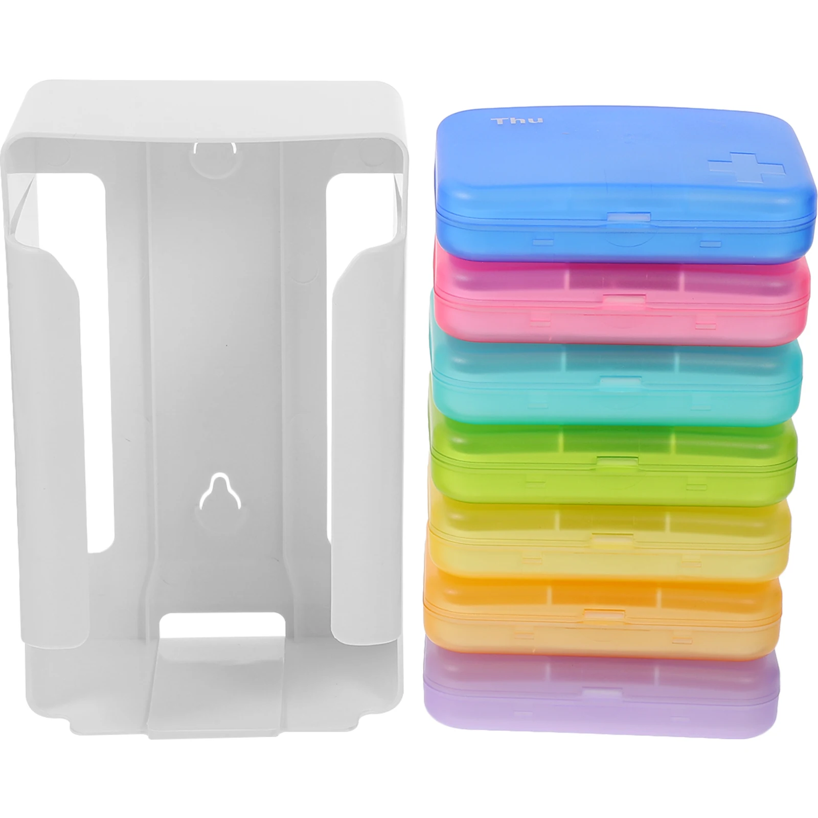 

1 комплект, еженедельный органайзер для лекарств, портативный чехол для таблеток, компактный держатель для хранения лекарств для ежедневного использования, милый органайзер