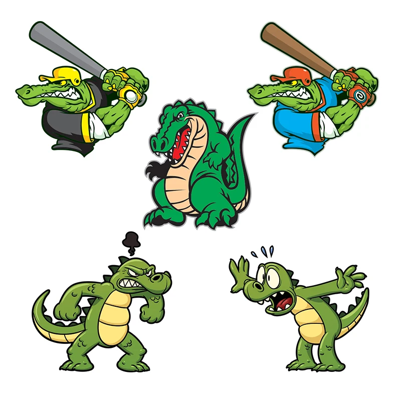 

S62321# Car Sticker Little Gator Alligator Animal Waterproof Vinyl Decal Car Accessories Decor Pegatinas Para Coche