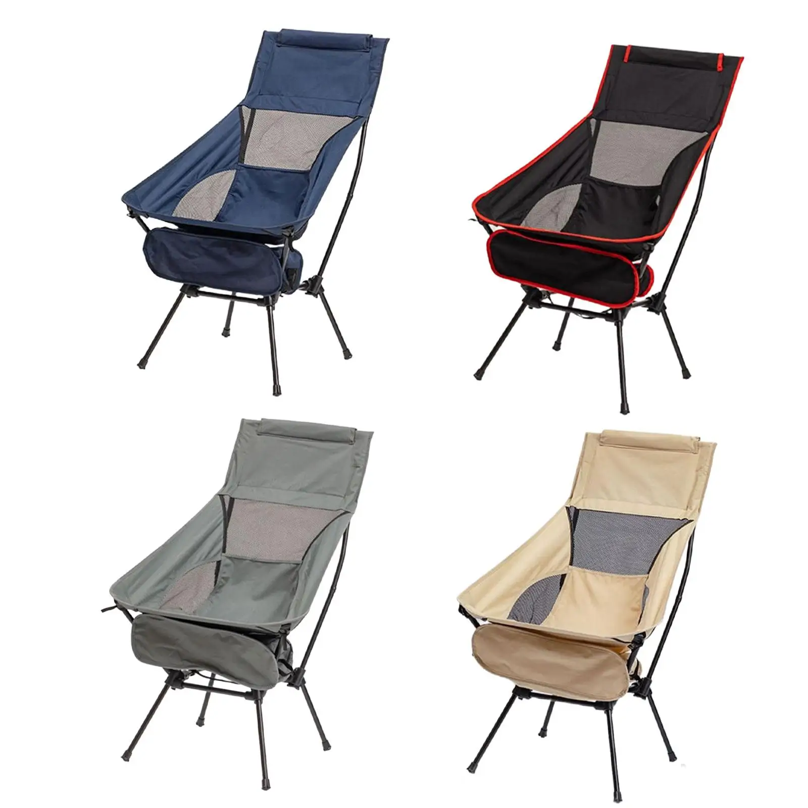 Camping Chair Telescopic Stool Beach Chair Compact Portable Moon Chair Swing Chair for Outdoor Activities Picnic