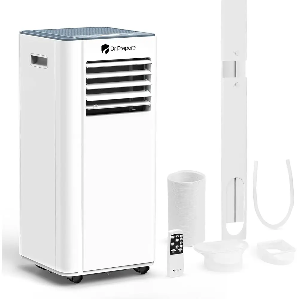 

8,000 Portable Air Conditioner, 4-in-1 Portable AC with Remote Control, ast Cooling, 24H Timers, Window kit, Cools Up to 350 sq.
