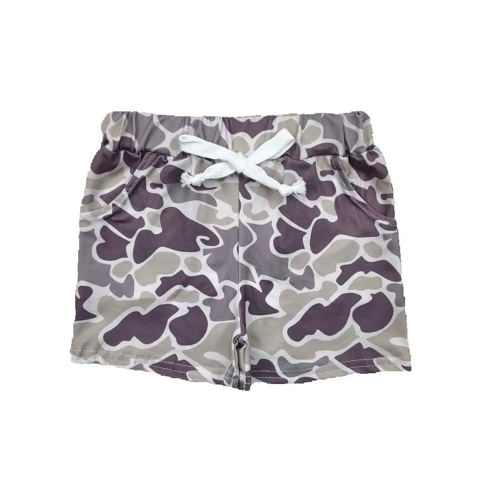 

Wholesale Toddler Baby Boy Camouflage Pockets Shorts Clothing Elastic Waist Shorts Kids Boutique Children Toddler Pocket Clothes