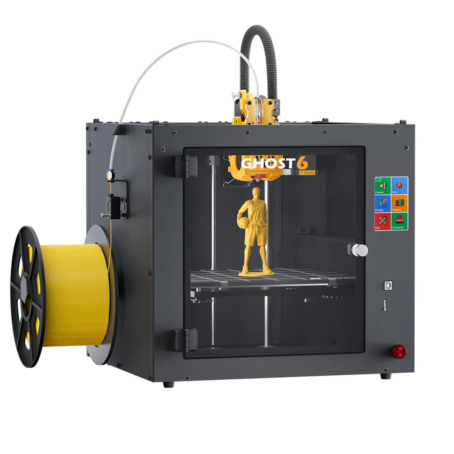 Flying Bear Ghost 6 3d Printer Fast Multicolor Printing Size 255*210*200mm with High Precision Full Metal Printers Machine