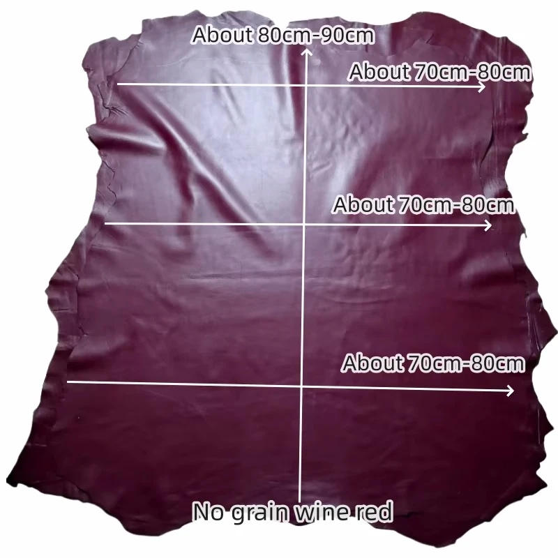 0.7mm Wine Red Sheepskin.First Layer Leather.Real Leather Fabric.Handmade DIY For Down Jackets.Leather Jacket.Whole Sheepskin